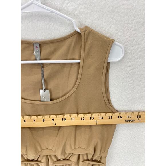 Last Tango Puckered Rouched Seamless Tank S/M‎ Macademia - Picture 2 of 6